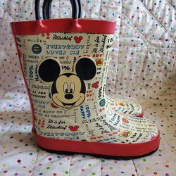 Western Chief Disney Minnie Mouse Rain Boots Size 7.5.
