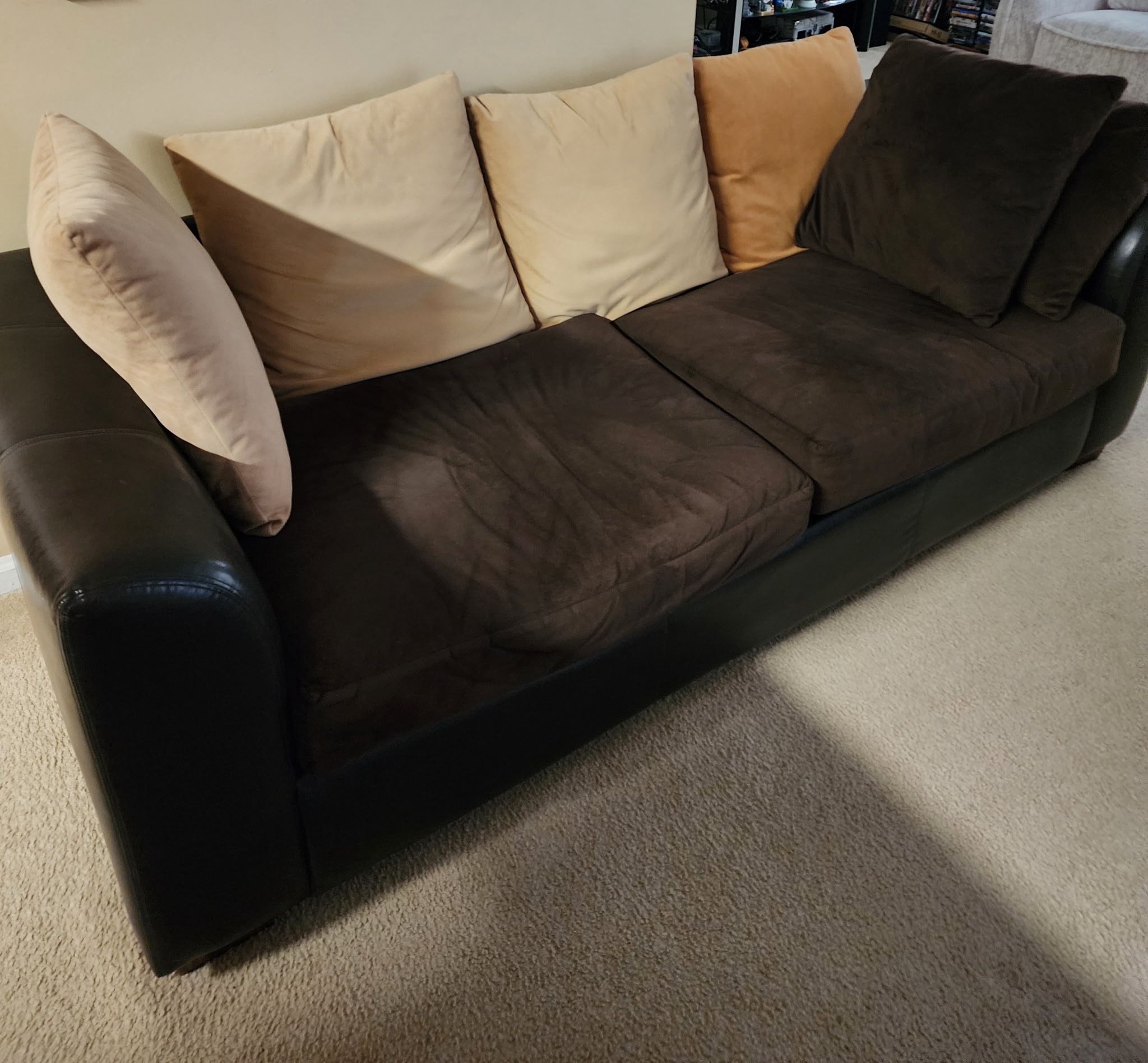 Kevin Charles Fine Upholstery Brown Couch