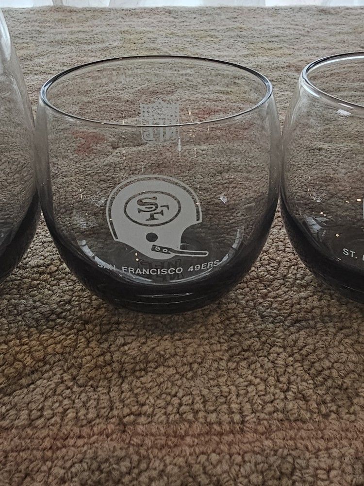 NFL Cocktail Glasses X 5