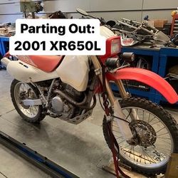 PARTING OUT: Honda 2001 XR650L Motor Engine Wheel Rim Seat Fuel Gas Tank Parts