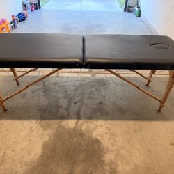 Black Foldable Massage Bed 