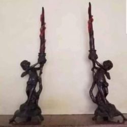 cherub candle holders 