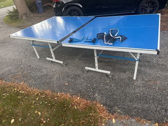 Outside Stigma Table Tennis Ping Pong Table Metal With Cover
