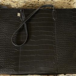 Beis The Work Tote In Black Croc