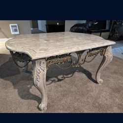 Super Nice Unique Granite/Iron Large End Tables