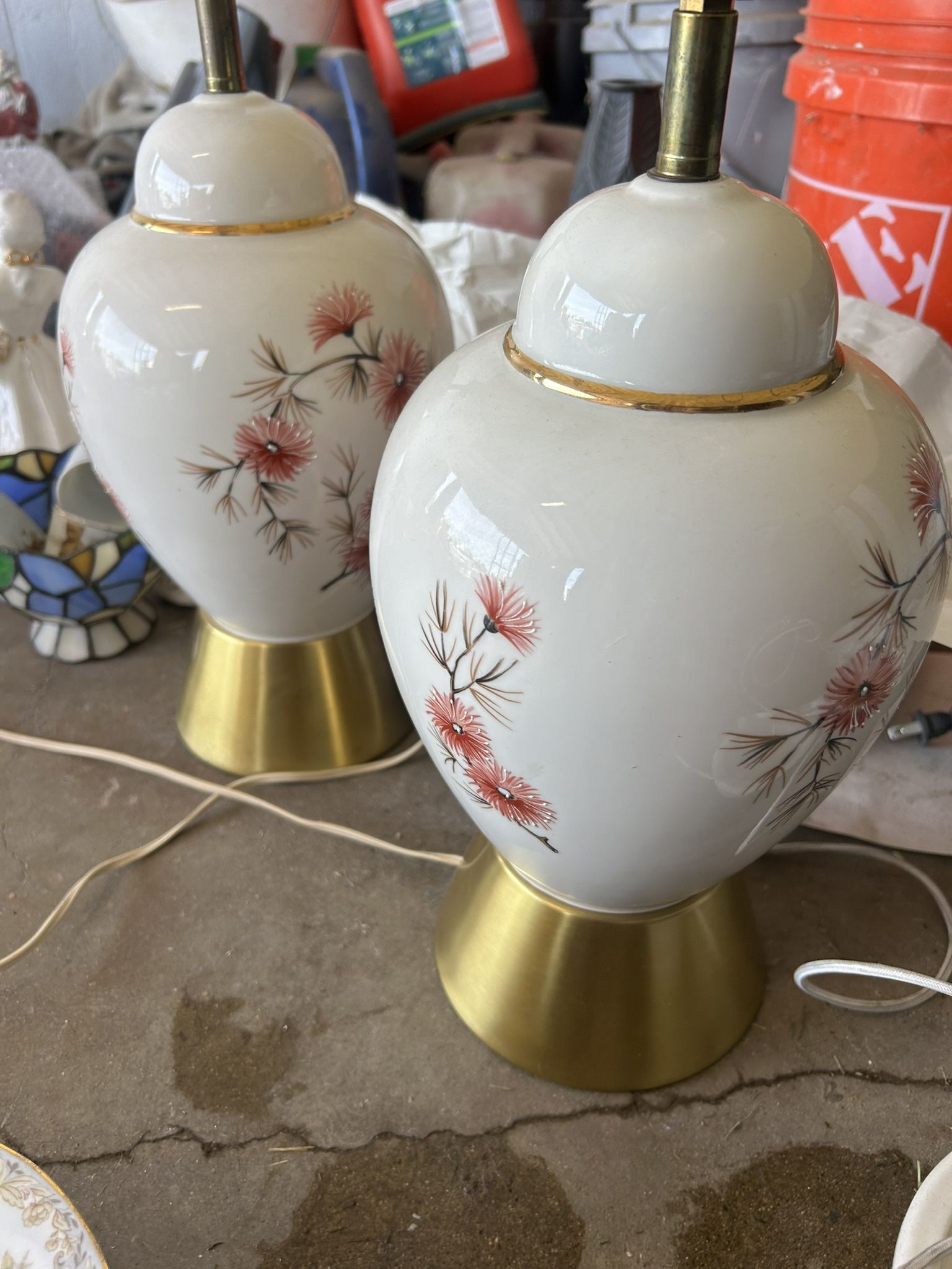 Matching Vintage Lamps