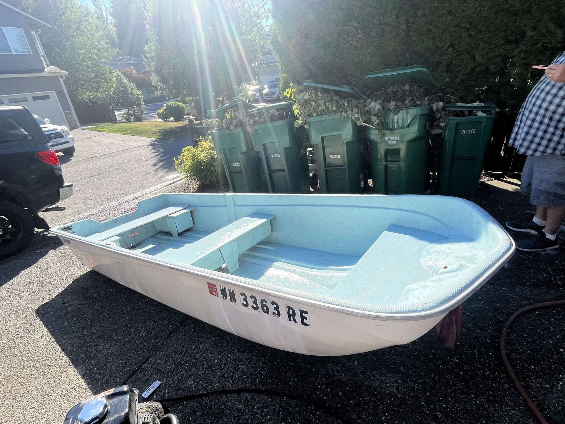 12 foot Olympian Columbia fiberglass boat