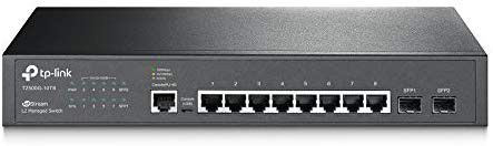 TP-LINK Jetstream 8-Port Gigabit L2 Managed Switch with 2 SFP Slots T2500G-10TS