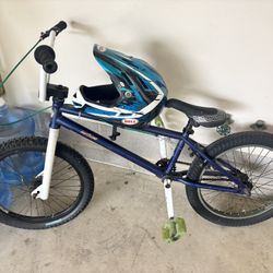 Custom BMX Bike With Helmet