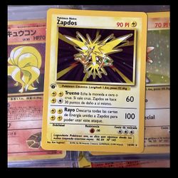 First Edition Zapdos Pokemon spanish 