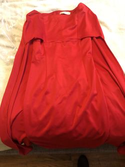 Masked Queen red cape dress