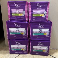 Women’s pads tampons and pads $5-$6 each big packs