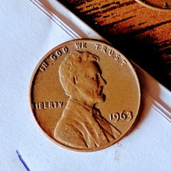  1963  Rare Penny No Mint Mark 