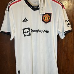 Adidas 2022/23 Manchester United Authentic Away Jersey H13883 Men Size Large New