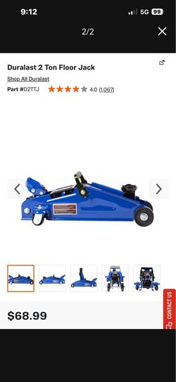 Duralast 2 tone car jack