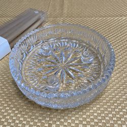 Beautiful Vintage Crystal Candle Holder. Candles Included