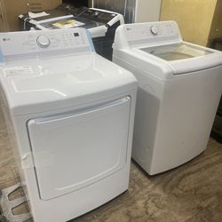 LG ELECTRIC WASHER AND DRYER SET