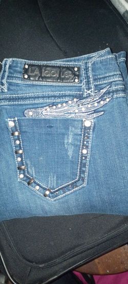LA idol USA bling jeans size 11