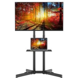 TV Cart Tilt Rolling TV Stand