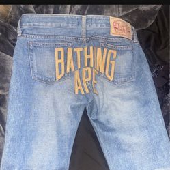 Bape Jeans Unisex 