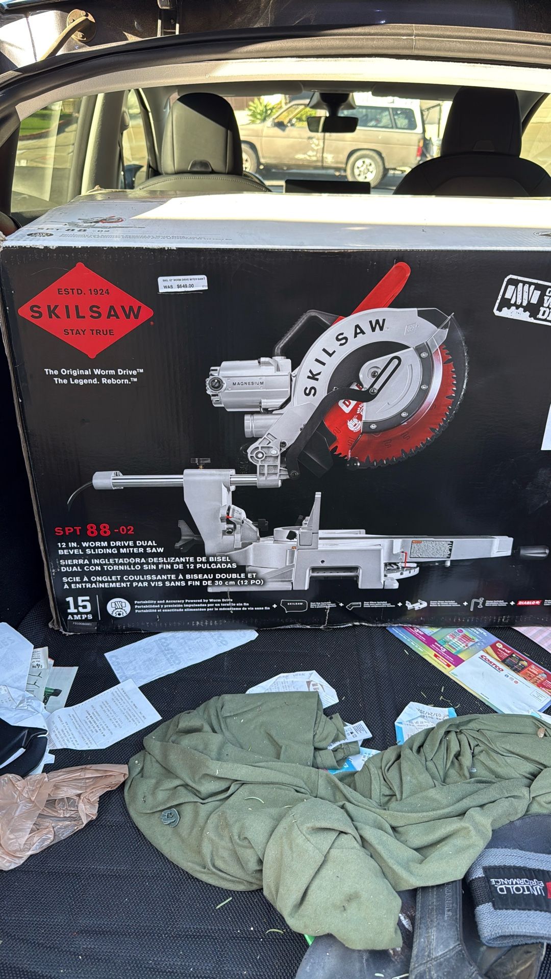12 Inch SkilSaw Worm Drive Dual Bevel Sliding Miter Saw