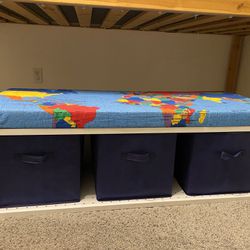 Storage Bench With Padded Topper 