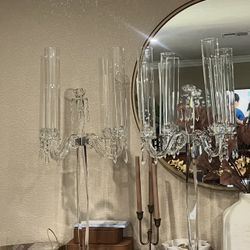 glass candelabras