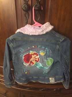 Disney little mermaid jean jacket