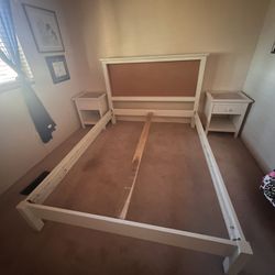 Pottery Barn Bed Frame And Nightstands