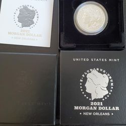 2021 Silver Morgan Dollar New Orleans