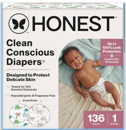 The Honest Company Disposable Diapers 136 count