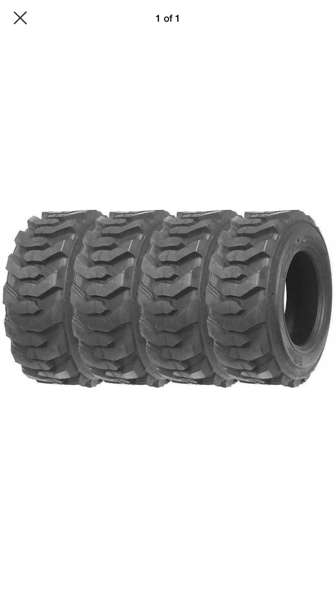 Four (4) Brand New fourunner 12-16.5 14 ply Tire Made to Fit Bobcat, Case, Caterpillar, John Deere, and Mustang Model Skid Steers.