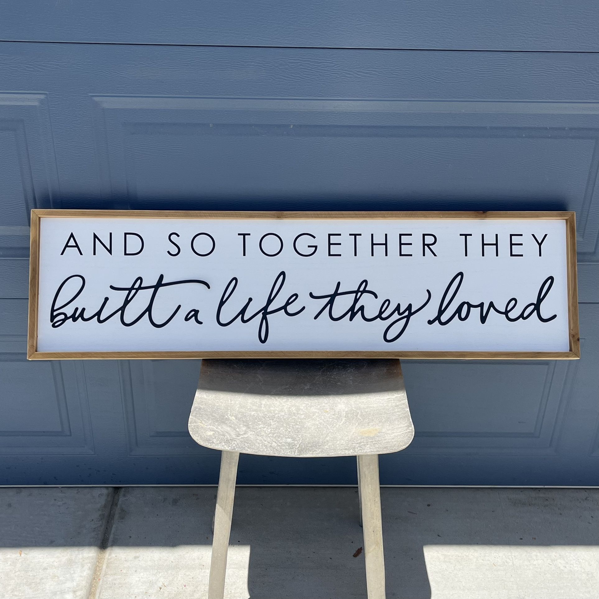 “Built A Life They Loved” Wood Wall Decor • Hobby Lobby Sign