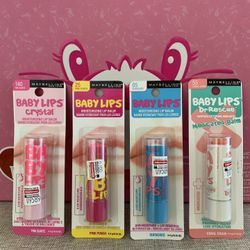 Maybelline Baby Lips Moisturizing Lip Balm,  New  $3.00 Each 