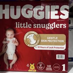 Huggies Diapers Size 1 (192 & 148 Count)