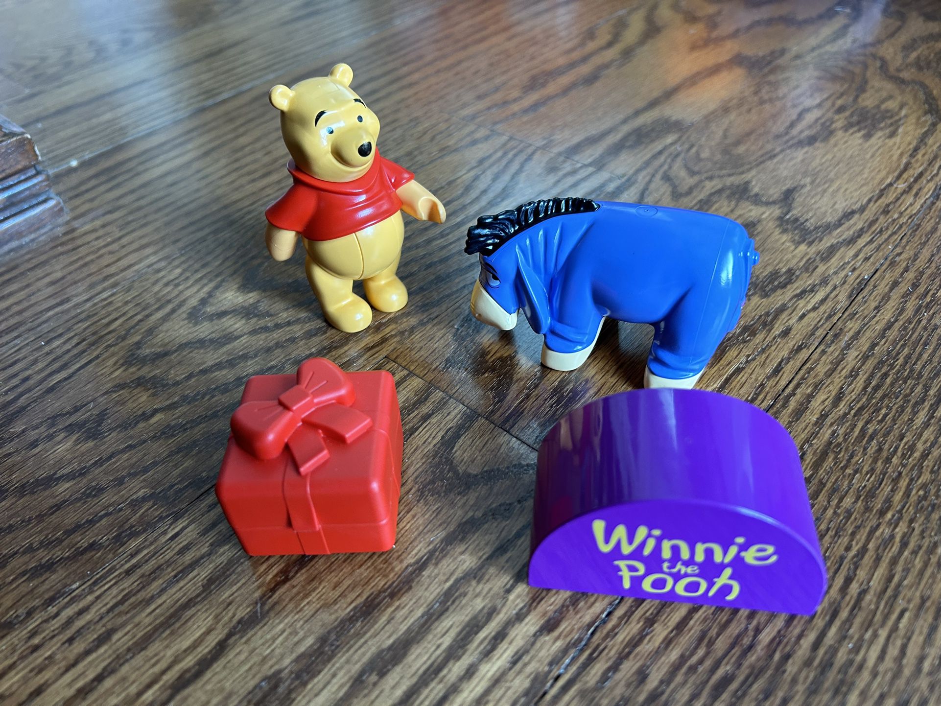 Four Piece Winnie The Pooh And Eyeore Lego Set