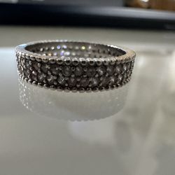 Sterling Silver Ring Size 5.5 Cubic Zirconia
