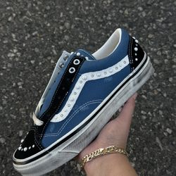 Navy Blue Pearlized Vans