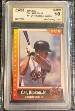 1995 Star Cal Ripken Jr. #11 Graded GEM MT 10