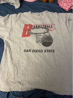 90s San Diego St Nike basketball tee
