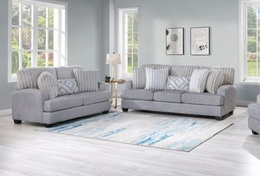 🔥New Taupe 1502 2pc livingroom sofa loveseat special🔥