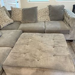 Sectional Couch & Ottoman