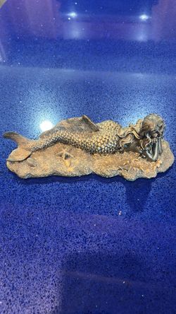 Bronze collectible mermaid figurines