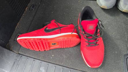 Nike Air Max Red and Black Sneakers