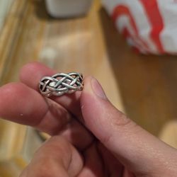 Sterling Silver Ring James Avery Trinity Wedding Band/Mens Ring 
