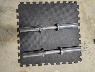Loadable 20" Olympic Dumbbell Handles - Pair