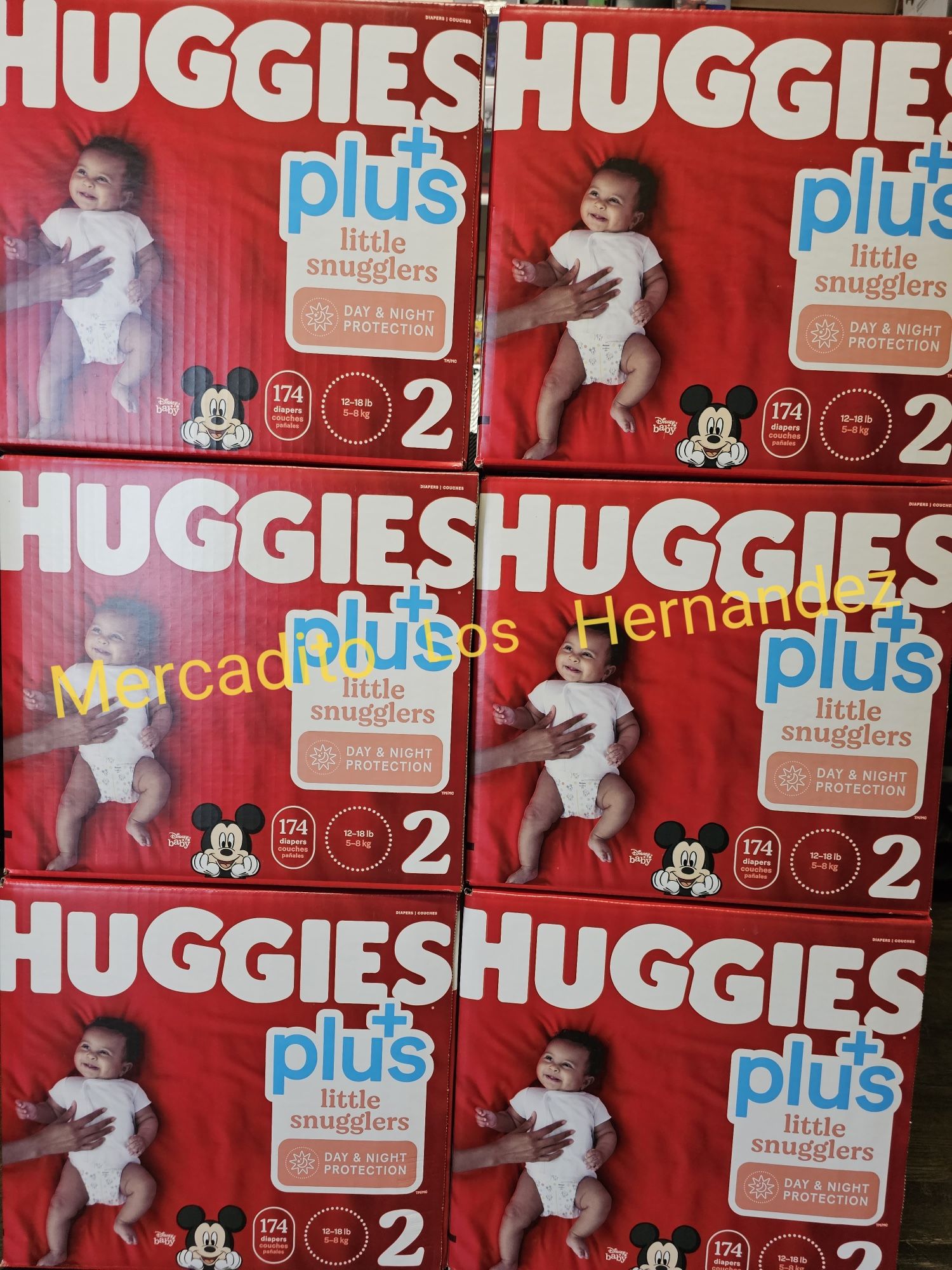 Huggies Little Snugglers Size 2 - 174 Diapers Pañales/ Firm price