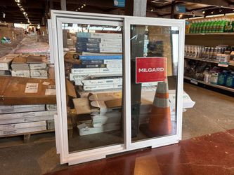 NEW! MILGARD 45×45 White Vinyl Slider Window