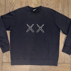 Uniqlo UT x KAWS x Sesame Street XX Crewneck Sweatshirt, Black, Size L