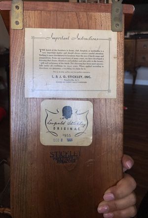 Antique Leopold Stickley Original Antique Authentic Cherry Valley